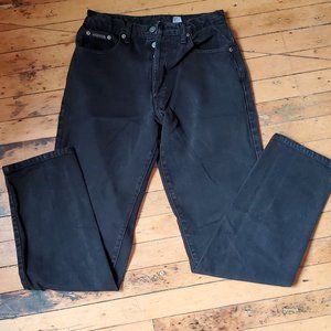 90's Calvin Klein Black Denim Mom Jeans